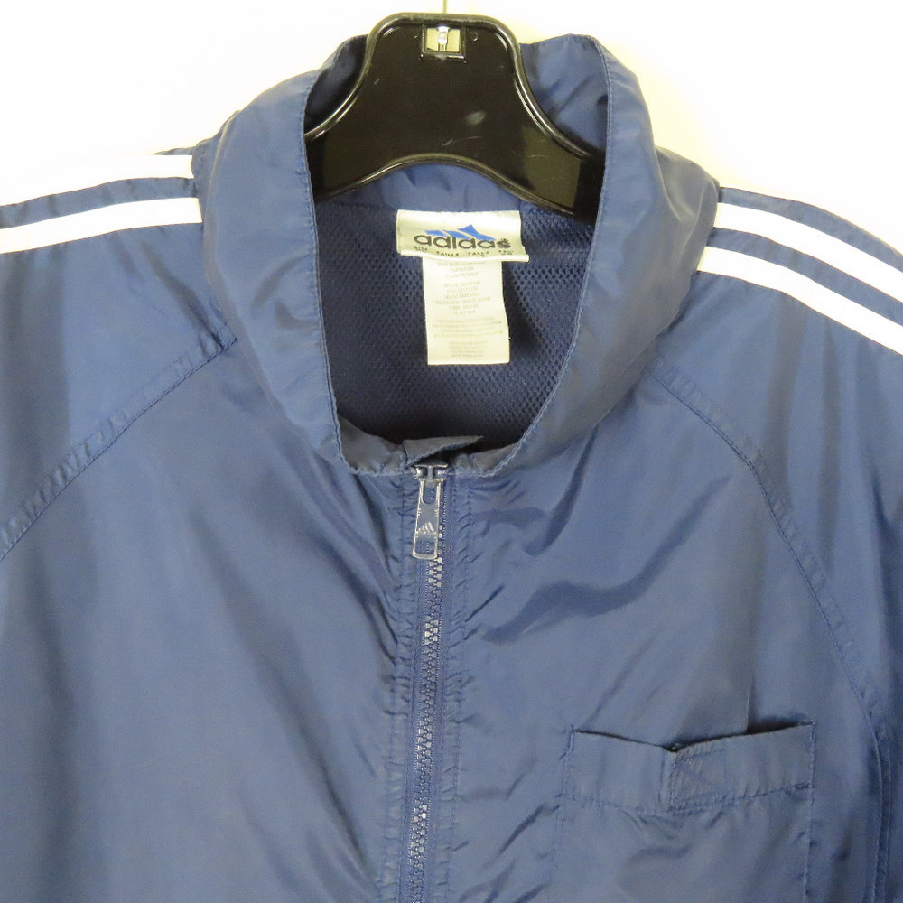 Adidas Trefoil logo hooded Windbreaker Coat, XL - Picture 3 of 7